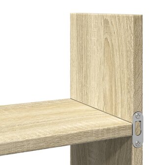 Wandkast 100x18x40 cm bewerkt hout sonoma eikenkleurig 7