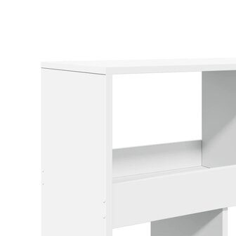 Boekenkast 100x33x187,5 cm bewerkt hout wit 7