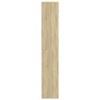 Boekenkast 100x33x187,5 cm bewerkt hout sonoma eikenkleurig 5