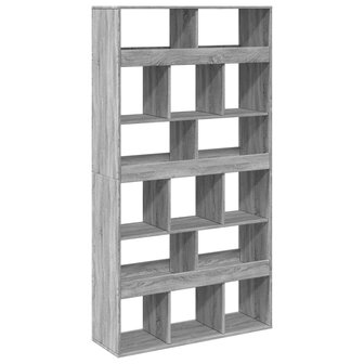 Boekenkast 100x33x187,5 cm bewerkt hout grijs sonoma eikenkleur 2