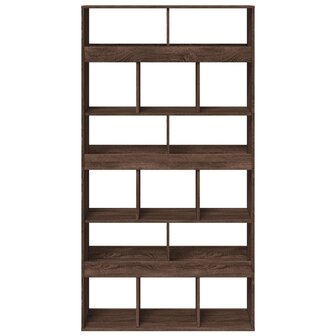 Boekenkast 100x33x187,5 cm bewerkt hout bruin eikenkleurig 4