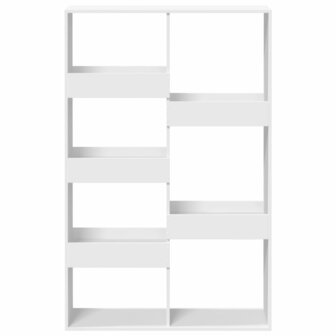 Boekenkast 100x33x155,5 cm bewerkt hout wit 4