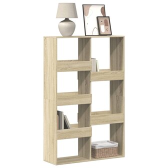 Boekenkast 100x33x155,5 cm bewerkt hout sonoma eikenkleurig 1