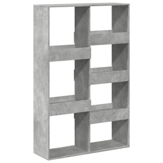 Boekenkast 100x33x155,5 cm bewerkt hout betongrijs 6