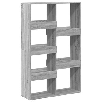 Boekenkast 100x33x155,5 cm bewerkt hout grijs sonoma eiken 2