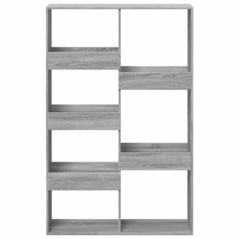 Boekenkast 100x33x155,5 cm bewerkt hout grijs sonoma eiken 4