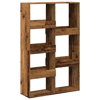 Boekenkast 100x33x155,5 cm bewerkt hout oud houtkleurig 2