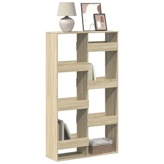 Boekenkast 100x33x175 cm bewerkt hout sonoma eikenkleurig 1