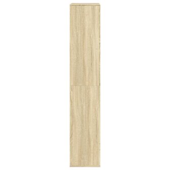 Boekenkast 100x33x175 cm bewerkt hout sonoma eikenkleurig 5