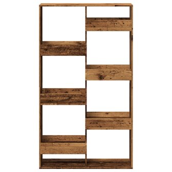 Boekenkast 100x33x175 cm bewerkt hout oud houtkleurig 4