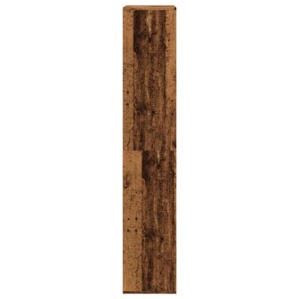 Boekenkast 100x33x175 cm bewerkt hout oud houtkleurig 5