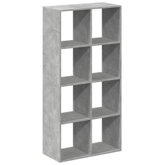 Kamerscherm / boekenkast 69,5x29x137,5 cm hout betongrijs 7