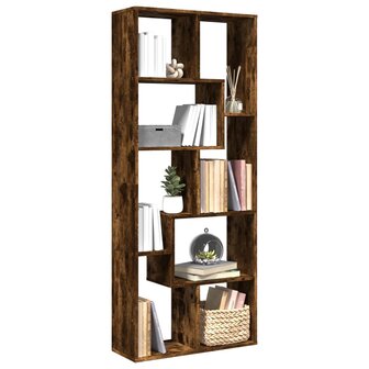 Kamerscherm / boekenkast 67x25x161,5 cm hout gerookt eiken 1