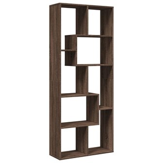 Kamerscherm / boekenkast 67x25x161,5 cm hout bruin eikenkleur 7