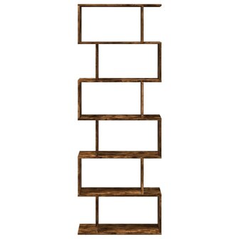 Kamerscherm / boekenkast 6-laags 70x24x193 cm hout gerookt eik 5