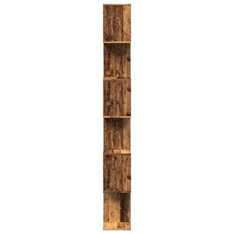 Kamerscherm / boekenkast 6-laags 70x24x193 cm hout oud hout 6