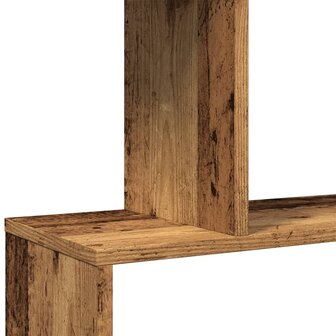 Kamerscherm / boekenkast 6-laags 70x24x193 cm hout oud hout 9