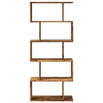 Kamerscherm / boekenkast 5-laags 70x24x161 cm hout oud hout 5