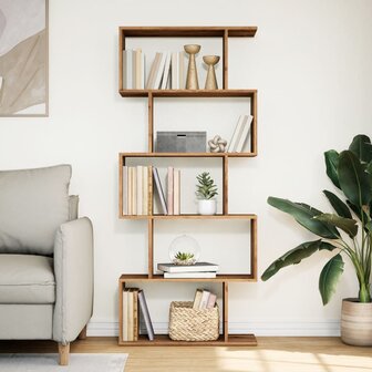 Kamerscherm / boekenkast 5-laags 70x24x161 cm hout artisanaal 3