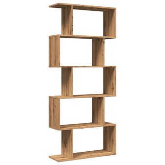 Kamerscherm / boekenkast 5-laags 70x24x161 cm hout artisanaal 7