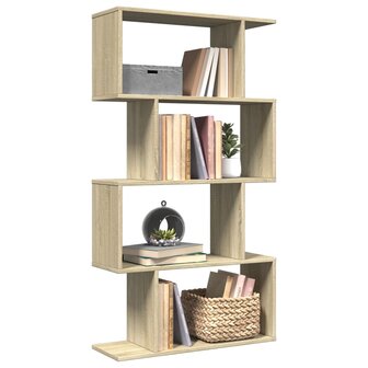 Kamerscherm / boekenkast 4-laags 70x24x129 cm hout sonoma eiken 1