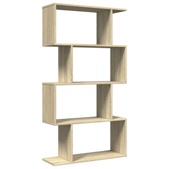 Kamerscherm / boekenkast 4-laags 70x24x129 cm hout sonoma eiken 2