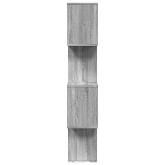 Kamerscherm / boekenkast 4-laags 70x24x129 cm hout grijs sonoma 6