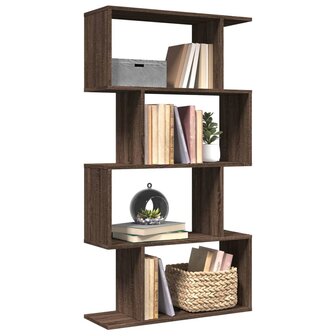 Kamerscherm / boekenkast 4-laags 70x24x129 cm hout bruin eiken 1