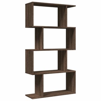 Kamerscherm / boekenkast 4-laags 70x24x129 cm hout bruin eiken 2