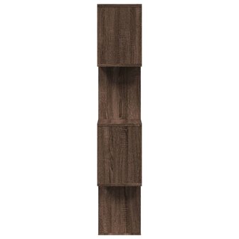 Kamerscherm / boekenkast 4-laags 70x24x129 cm hout bruin eiken 6