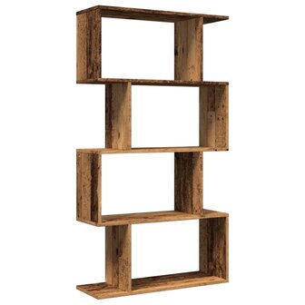 Kamerscherm / boekenkast 4-laags 70x24x129 cm hout oud hout 2