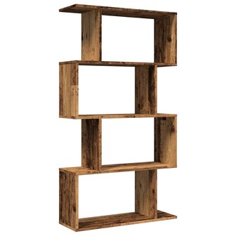 Kamerscherm / boekenkast 4-laags 70x24x129 cm hout oud hout 7