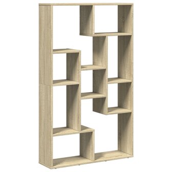 Boekenkast 72x20x120 cm bewerkt hout sonoma eikenkleurig 2