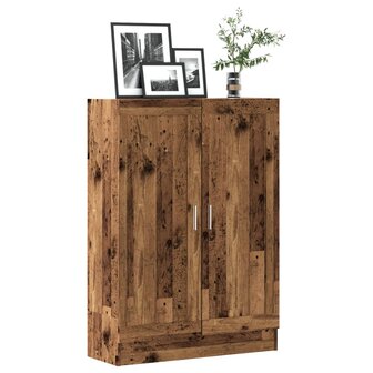 Boekenkast 82,5x30,5x115 cm bewerkt hout oud houtkleurig 1