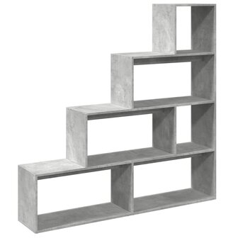 Kamerscherm / boekenkast 4-laags 143,5x29x143,5 cm hout grijs 7