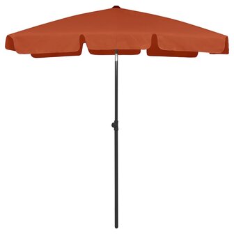 Strandparasol 180x120 cm terracottakleurig 1