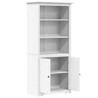 Boekenkast BODO 82x40x173 cm massief grenenhout wit 4