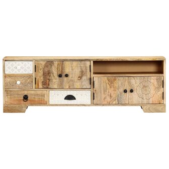 Tv-meubel 120x30x40 cm massief mangohout 2