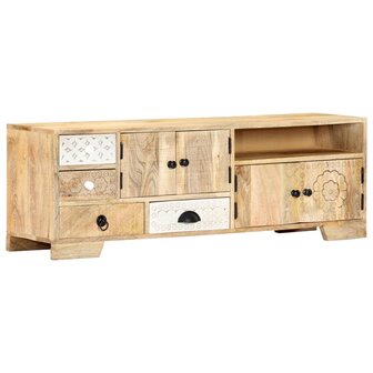 Tv-meubel 120x30x40 cm massief mangohout 11