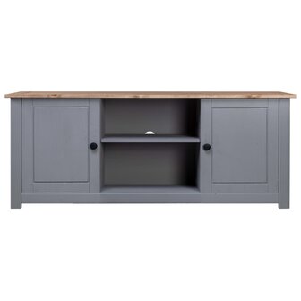 Tv-kast Panama Range 120x40x50 cm massief grenenhout grijs 2