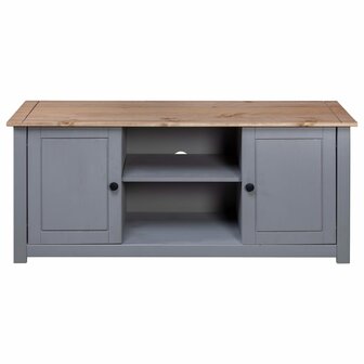 Tv-kast Panama Range 120x40x50 cm massief grenenhout grijs 5