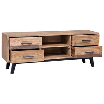 Tv-meubel 120x30x45 cm massief teakhout  3