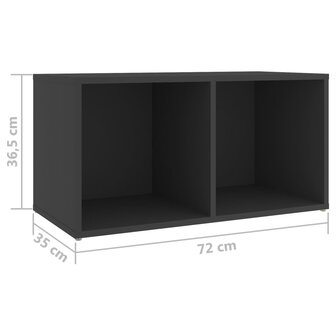 Tv-meubelen 4 st 72x35x36,5 cm bewerkt hout grijs 9