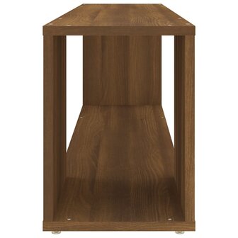 Tv-meubel 100x24x32 cm bewerkt hout bruin eikenkleur 6