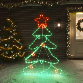 Kerstfiguur boom met 144 LED&amp;apos;s 88x56 cm 1