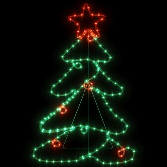 Kerstfiguur boom met 144 LED&amp;apos;s 88x56 cm 3