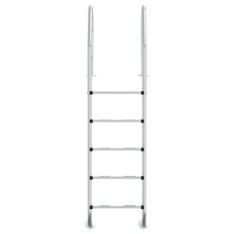 Zwembadladder 54x38x211 cm 304 roestvrij staal 3