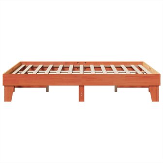 Bed met matras massief grenenhout wasbruin 140x190 cm 5