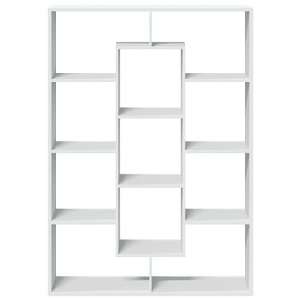 Boekenkast 102x29x143 cm bewerkt hout wit 5