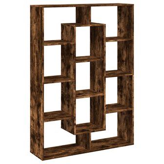 Boekenkast 102x29x143 cm bewerkt hout gerookt eikenkleurig 7